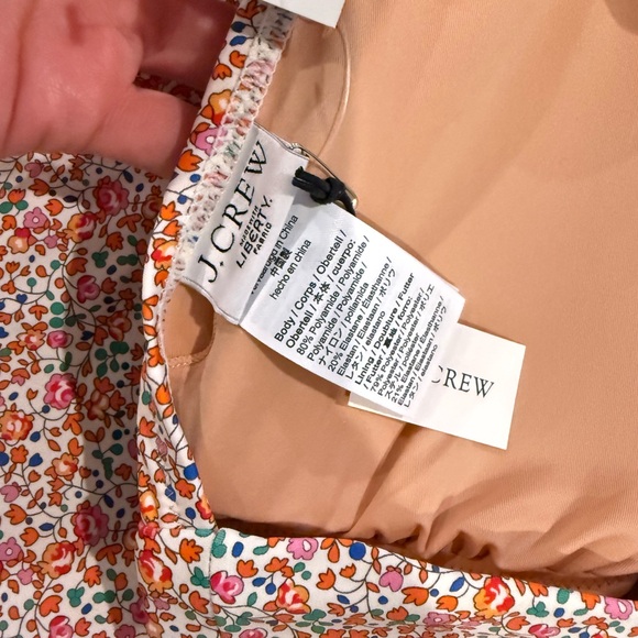 NWT J. Crew x Liberty London Floral One Piece Swimsuit - Picture 6 of 16